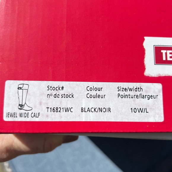 New Tender Tootsies Now! Jewel Wide Calf Tall Boots 10 W/L Black Vegan Synthetic - Picture 5 of 10